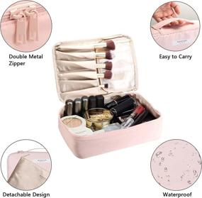 img 3 attached to 💄 Kayviex Cosmetic Waterproof Detachable Organizer: Staying Stylish and Organized Hassle-Free!