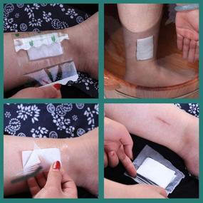 img 1 attached to 💧 4 inch * 11yard Transparent Stretch Adhesive Tattoo Bandage - Waterproof and Fixing Dressing Tape