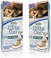 alfapet kitty cat pan disposable sifting liners 10-pack + transfer liner - xlarge, giant, extra-giant size litter boxes - pack of 2 with rubber band logo