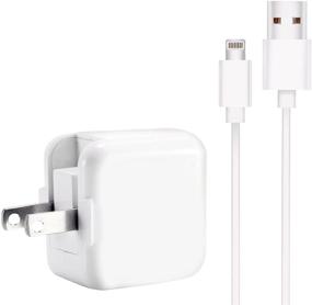 img 3 attached to 🔌 Ultra-Fast iPad Charger 2.4A 12W USB Wall Charger with Foldable Travel Plug + 6FT Charging Cable: Compatible with iPhone X/8/8Plus/7/7Plus/6s/6sPlus/6/6Plus/SE/5s/5, Pad 4/Mini/Air/Pro, Pod