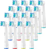 16-pack aster replacement toothbrush heads for oral-b toothbrushes - professional electric toothbrush replacement heads logo