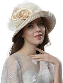 img 3 attached to 👒 Восхитительные женские фасцинаторы: шляпа Janey&Rubbins для Kentucky Derby, церковь, свадьба.