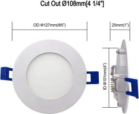 img 3 attached to Светильник JULLISON Junction с сертификатом CRI80 для встроенного монтажа