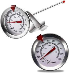 img 4 attached to KT THERMO Instant Read Deep Fry Thermometer - Dial & Stainless Steel Stem - Best for Turkey, BBQ, Grill