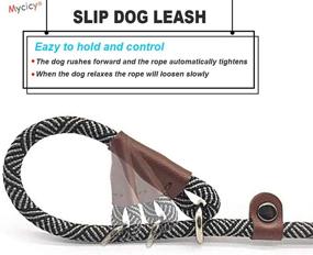 img 3 attached to 🐶 Mycicy 1/4" x 5ft Slip Lead Dog Leash: Durable, No-Pull Training Leash for Small & Medium Dogs