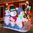 joiedomi snowmen on the sleighs logo