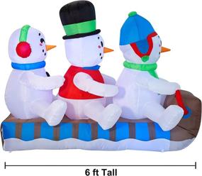 img 2 attached to Joiedomi Snowmen On The Sleighs