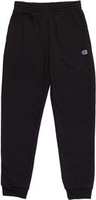 img 1 attached to 👕 Heather Champion Boys' Sleeve Sweatpants: Optimized Set for Boys' Clothing