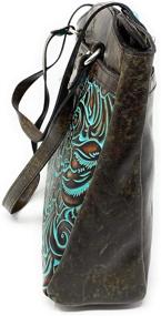 img 1 attached to PATRICIA TURQUOISE COLLECTION LEATHER HANDBAG