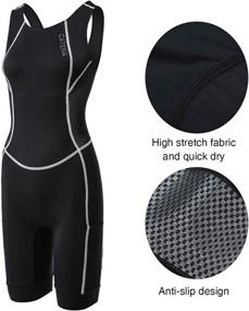 img 1 attached to 🏊 CATENA Women's Triathlon Suit - Padded One Piece Sleeveless Quick Dry Slimming Design for Racing, Cycling, Swim, and Run