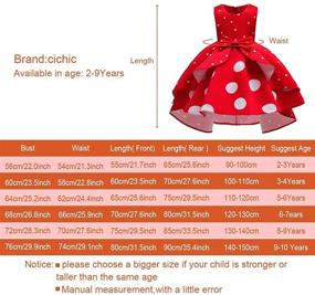 img 1 attached to 👗 Cichic Girls Party Dress: Princess Formal Dress for Girls - Elegant Baby Girls Dress (Ages 0-10 Years)