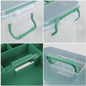 img 2 attached to Lesbin Organizer Compartments Plastic Storage