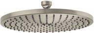 hansgrohe raindance s 9-inch showerhead: easy install, modern 1-spray rainair air infusion with airpower, quickclean, brushed nickel logo