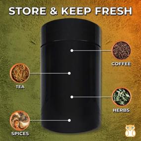 img 1 attached to 🌿 Ultimate Stash Jar Smell Proof Container (500mL) with Double Sealed Air Tight Jar and UV Protection – Ideal for Herbs, Spices, Coffee, Teas & More! Includes x2 Resealable Smell Proof Bags for Maximum Freshness.