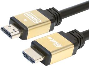 img 1 attached to 🔌 40 Feet Postta Ultra HDMI 2.0V Cable - 4K 2160P, 1080P, 3D, Audio Return & Ethernet Support (Golden) - 1 Pack