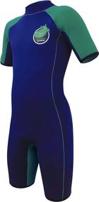 img 3 attached to 🌊 Discover the TEAM MAGNUS Kids' Wetsuit: Uniquely Designed 5mm Neoprene Shorty for Ultimate Insulation and Elasticity in Kids Age 3-14