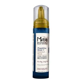 img 4 attached to 🌴 Maui Moisture Curl Foam Mousse 8.5oz - Flexible Hold, Coconut Milk, No Drying Alcohols, Parabens, or Silicone