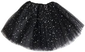 img 3 attached to Rysly Sparkle Princess Ballet Layered Girls' Clothing for Skirts & Skorts