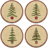 🎄 multicolored christmas coasters by coasterstone as919 логотип