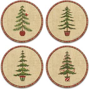 img 1 attached to 🎄 Multicolored Christmas Coasters by CoasterStone AS919