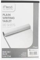 📝 mead 6x9 writing tablet: superior quality 100-sheet plain note pad (70104) logo