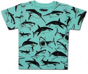 img 3 attached to Threads Dinosaur Crewneck Sleeve Graphic Boys' Clothing