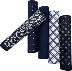 img 4 attached to 🧣 Cotton Luxury Vintage Handkerchief – Men's 40X40Cm Accessories in Handkerchiefs