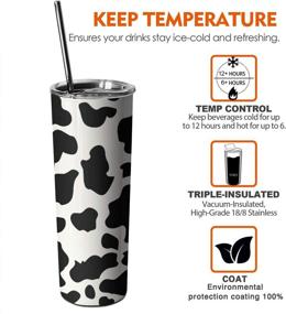 img 1 attached to Stainless Steel Cattle Tumbler - A Perfect Souvenir for Girlfriends