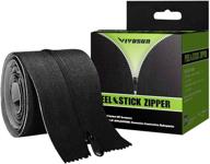 vivosun 2-pack high-quality adhesive zipper for dust barriers - 7ft x 3inch logo