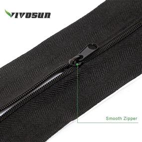 img 2 attached to VIVOSUN 2-Pack High-Quality Adhesive Zipper for Dust Barriers - 7ft x 3inch