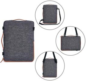 img 1 attached to DOMISO 10.1 Inch Tablet Sleeve: Water Resistant Shoulder Bag for iPad Pro, Surface Go, Lenovo Yoga Book and More