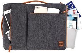 img 2 attached to DOMISO 10.1 Inch Tablet Sleeve: Water Resistant Shoulder Bag for iPad Pro, Surface Go, Lenovo Yoga Book and More