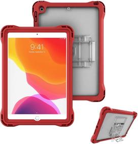 img 4 attached to 📱 Brenthaven Edge 360 Case: Ultimate Protection for Apple iPad 10.2 9th Gen, 8th Gen & 7th Gen (2021) - Ideal for School & Office Use - Stand & Screen Shield Included!