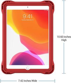 img 3 attached to 📱 Brenthaven Edge 360 Case: Ultimate Protection for Apple iPad 10.2 9th Gen, 8th Gen & 7th Gen (2021) - Ideal for School & Office Use - Stand & Screen Shield Included!