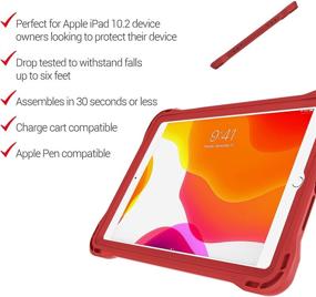 img 2 attached to 📱 Brenthaven Edge 360 Case: Ultimate Protection for Apple iPad 10.2 9th Gen, 8th Gen & 7th Gen (2021) - Ideal for School & Office Use - Stand & Screen Shield Included!