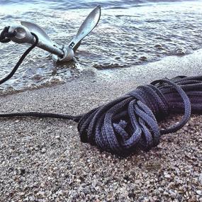 img 1 attached to 🚣 Top-rated Marine Kayak Anchor: Premium 3.5lb Folding Anchor with 40ft Rope. Ideal Accessories for Fishing Kayaks, Canoe, Jet Ski, SUP Paddle Board and Small Boats. Grapnel Anchors Trolley Kit Equipment