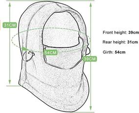 img 1 attached to ❄️ Leories Adjustable Winter Windproof Cap for Children - Thick, Warm Face Cover for Skiing