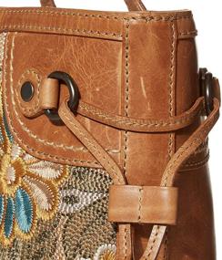 img 1 attached to 👜 Стильная сумка Мелисса с вышивкой: идеальная комбинация бежевой сумки и кошелька для женщин