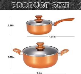 img 3 attached to 4 Piece Non Stick Cookware Cooking Saucepan