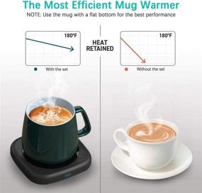 img 2 attached to ☕ Coffee Mug Warmer Tea Cup Warmer for Desk Office and Home Use, Auto Shut-Off after 8 Hours, 2 Temperature Settings, Smart Plate Warmer for Coffee, Tea, Beverage, Milk, Hot Chocolate – Ideal Gift Choice