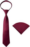 👔 boys' necktie with zipper, handkerchief - spring notion accessories logo