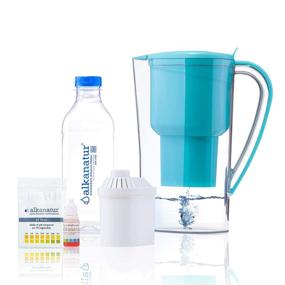 img 4 attached to 💧 Alkanatur Alkaline Water Filter Pitcher: Fluoride, Chlorine, Sodium Removal & More! | Alkaline, Ionized, Hydrogenated Water with pH 9.5 | Magnesium Infused | Certified, BPA Free