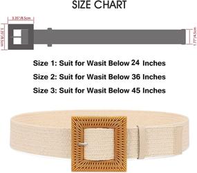 img 1 attached to Elastic Stretch Fashion Braided WHIPPY Women's Accessories and Belts