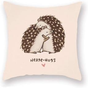 img 4 attached to Fukeen Decorative Hedgehog Pillowcase Friends