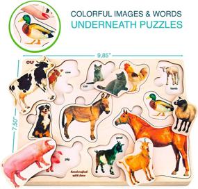 img 1 attached to 🧩 Toddler Wooden Puzzles by Quokka - Fun for all Year Round!