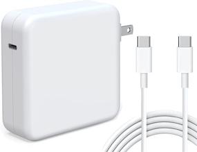 img 4 attached to 💡 SiliconV 61W USB C Power Adapter for MacBook Pro Charger - Compatible with MacBook Pro 13 15 16 inch 2020 2019 2018, New Air 13 inch - Works with 61W 30W - Includes 6.6ft USB-C to USB-C Charge Cable