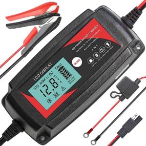 img 4 attached to Efficient ECO-WORTHY 5Amp 12V Smart Battery Charger with LCD Display for Lead Acid and Lithium (LiFePO4) Batteries