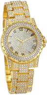 jewelrywe watches rhinestone stainless wristwatch logo