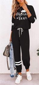img 3 attached to ETCYY Women's Athletic Sweatsuit Jumpsuits for Track & Field Clothing