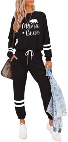 img 4 attached to ETCYY Women's Athletic Sweatsuit Jumpsuits for Track & Field Clothing